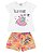 Conjunto Infantil Menina Summer Branco - Fakini Forfun - Imagem 3