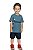Conjunto Curto Infantil Menino Get Ready Azul - Elian - Imagem 1