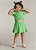 Conjunto "Sophia" Infantil Menina em Cotton Quadriculado Verde - Brandili - Imagem 1