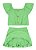 Conjunto "Sophia" Infantil Menina em Cotton Quadriculado Verde - Brandili - Imagem 3