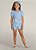 Conjunto Infantil de Cotton Quadriculado de Cropped e Short Saia Menina "Bia" - Brandili - Imagem 1
