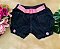Short Infantil Jeans feminino com elástico - Imagem 1