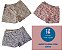 Short feminino floral com cinto - Imagem 7