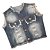 Colete Infantil Jeans Feminino - Imagem 3