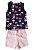 Conjunto de Verão Feminino "Cat Corações" - Imagem 4