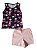 Conjunto de Verão Feminino "Cat Corações" - Imagem 1