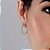 Argola Trabalhada 22 mm Semijoia 18k- MB413-644 - Imagem 2