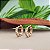 Argola Cravejada 14 mm - Semijoia 18k MB427-854 - Imagem 3