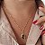 Gargantilha Pedra Diamantada Zircônia Semijoia 18k-MC372-19118 - Imagem 1
