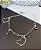 Pulseira Coração c/ pedrinhas Prata 925 - 18cm - MP103-26110 - Imagem 1