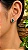 Brincos Prata 925 Cravejados com Zircônias - 11 mm - Imagem 4