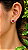Brincos Prata 925 Cravejados com Zircônias - 11 mm - Imagem 3