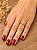 Anel Aparador Cravejado Multicor - Semijoia 18k - MA112-660 - Imagem 2