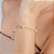 Pulseiras Coração Vazado C/ Pérolas - Semijoia 18k - Imagem 3