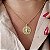 Gargantilha Mandala Nossa Senhora Aparecida Cravejada Zirconias - Semijoias 18k - MC687-13170 - Imagem 4