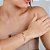 Pulseira Feminina Vazada C/ Pedras Brancas - Semijoia 18k - MP386-11140 - Imagem 4