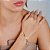 Pulseira Feminina Vazada C/ Pedras Brancas - Semijoia 18k - MP386-11140 - Imagem 2