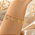 Pulseira Feminina Coração C/ Flores - Semijoia 18k - MP387-780 - Imagem 1