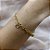 Pulseira Feminina Dois Corações - Semijoia 18k - MP392-890 - Imagem 1