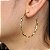 Argola Ondulada 42 mm - Semijoia 18k - MB778-770 - Imagem 1