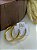 Argola Detalhada 39 mm - Semijoia 18k - MB776-780 - Imagem 2