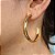 Argola Detalhada 39 mm - Semijoia 18k - MB776-780 - Imagem 1