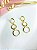 Brinco Argolas - Semijoia 18k - MB751-648 - Imagem 3