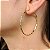 Argola Trabalhada 45 mm - Semijoia 18k - MB849-978 - Imagem 3