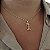 Gargantilha Menina Cravejada Zircônia Rosa - Semijoia 18k - MC803-15220 - Imagem 1