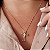 Gargantilha Crucifixo Cravejado - Semijoia 18k - MC827-17114 - Imagem 1