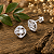 Brinco Flor com Zircônias - Prata 925 - MB945 - Imagem 1