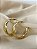 Argola vazada - 33mm - Semijoia 18k - BR15-03140 - Imagem 3