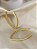 Argola Oval Trabalhada 44 mm - Semijoia 18k - BR19-02136 - Imagem 3