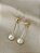 Brinco Pêndulo Pérola - Semijoia 18k - BR23-03138 - Imagem 1