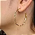 Argola Ondulada 38 mm - Semijoia 18k - BR57-03120 - Imagem 1