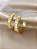 Argola Trabalhada - 34mm - Semijoia 18k - BR76-06240 - Imagem 2
