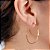 Argola Detalhada 36 mm - Semijoia 18k - BR102-02176 - Imagem 3