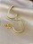 Argola Esteira - 28mm - Semijoia 18k - BR105-04156 - Imagem 1