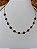 Gargantilha Choker Flores C/ Pedras Pretas - Semijoia 18 k - MC927-26260 - Imagem 3