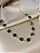 Gargantilha Choker Flores C/ Pedras Pretas - Semijoia 18 k - MC927-26260 - Imagem 4
