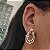 Brinco Gota Cravejado - Semijoia 18k - BR162-15148 - Imagem 2