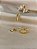 Argola Feminina Cravejada - 13mm- Semijoia 18k - BR197-774 - Imagem 2