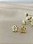 Brinco Flor c/Pedra - Semijoia 18k - BR248-556 - Imagem 3