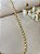 Gargantilha Elo Chapinha Diamantada - 45 cm - Semijoia 18k - MC973-998 - Imagem 2
