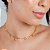 Gargantilha Elo Cartier C/ Corações - Semijoia 18k - MC983-15180 - Imagem 1