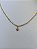 Gargantilha Choker Riviera C/Coração- Semijoia 18k - MC997-11120 - Imagem 2