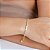 Pulseira Elo Português c/Pedras Zircônias - Semijoia 18k - MP532-09220 - Imagem 3