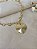Pulseira Coração Vazado c/Pingente Coração Semijoia 18k - MP545-0990 - Imagem 2