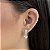 Brinco Cravejada Com 3 Estrelas - Prata 925 - BR589-34204 - Imagem 1