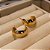 Argola Lisa C/ Detalhes 19mm - Semijoia 18k - BR771-990 - Imagem 2
